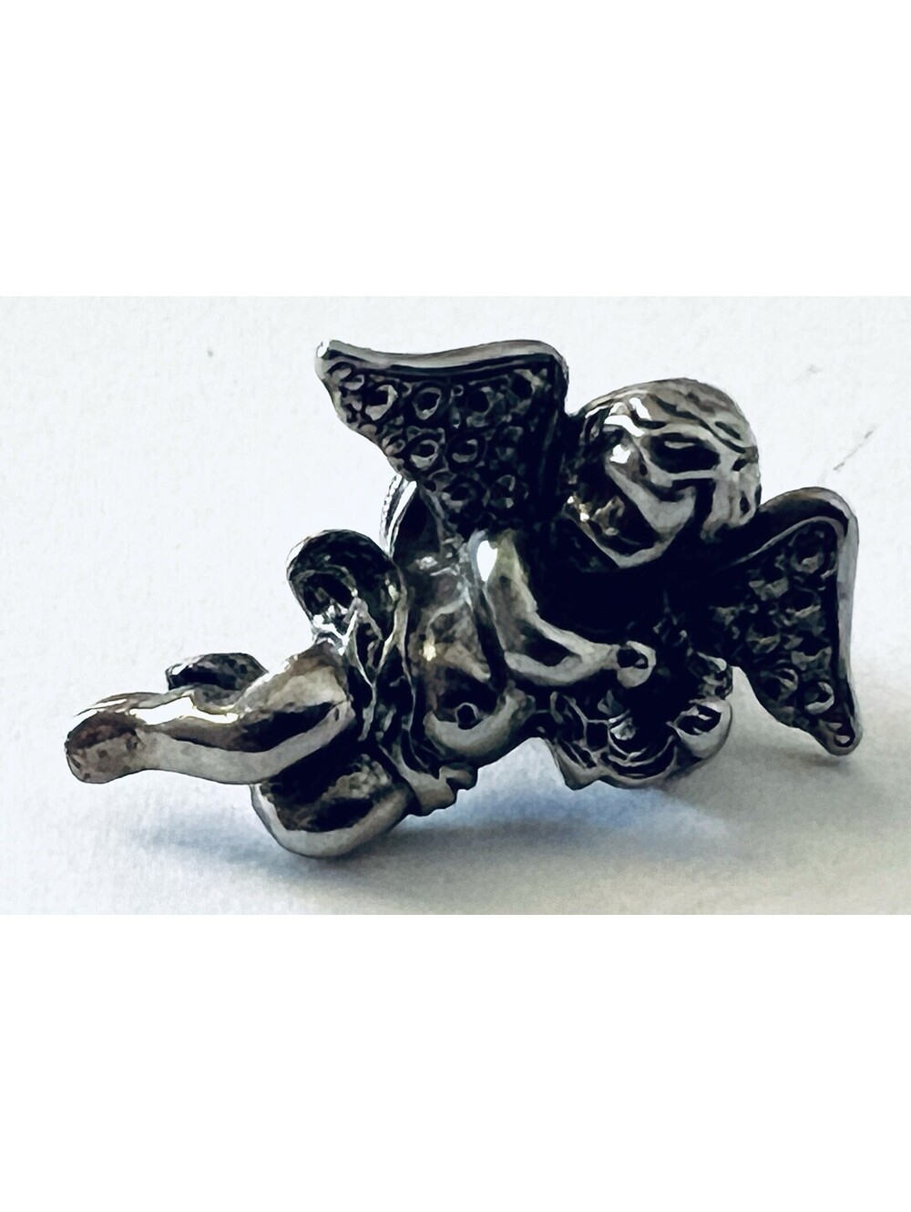 VTG Avon Cherub Angel Scatter Pin Silver Tone Marcasite Look Lapel Brooch [COPY]